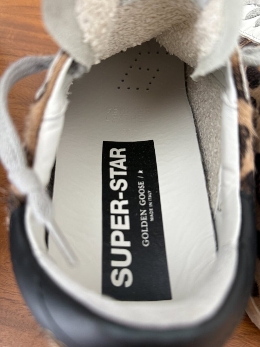 NWT Golden Goose Leopard Super-Star Classic Sneakers - Picture 5 of 6